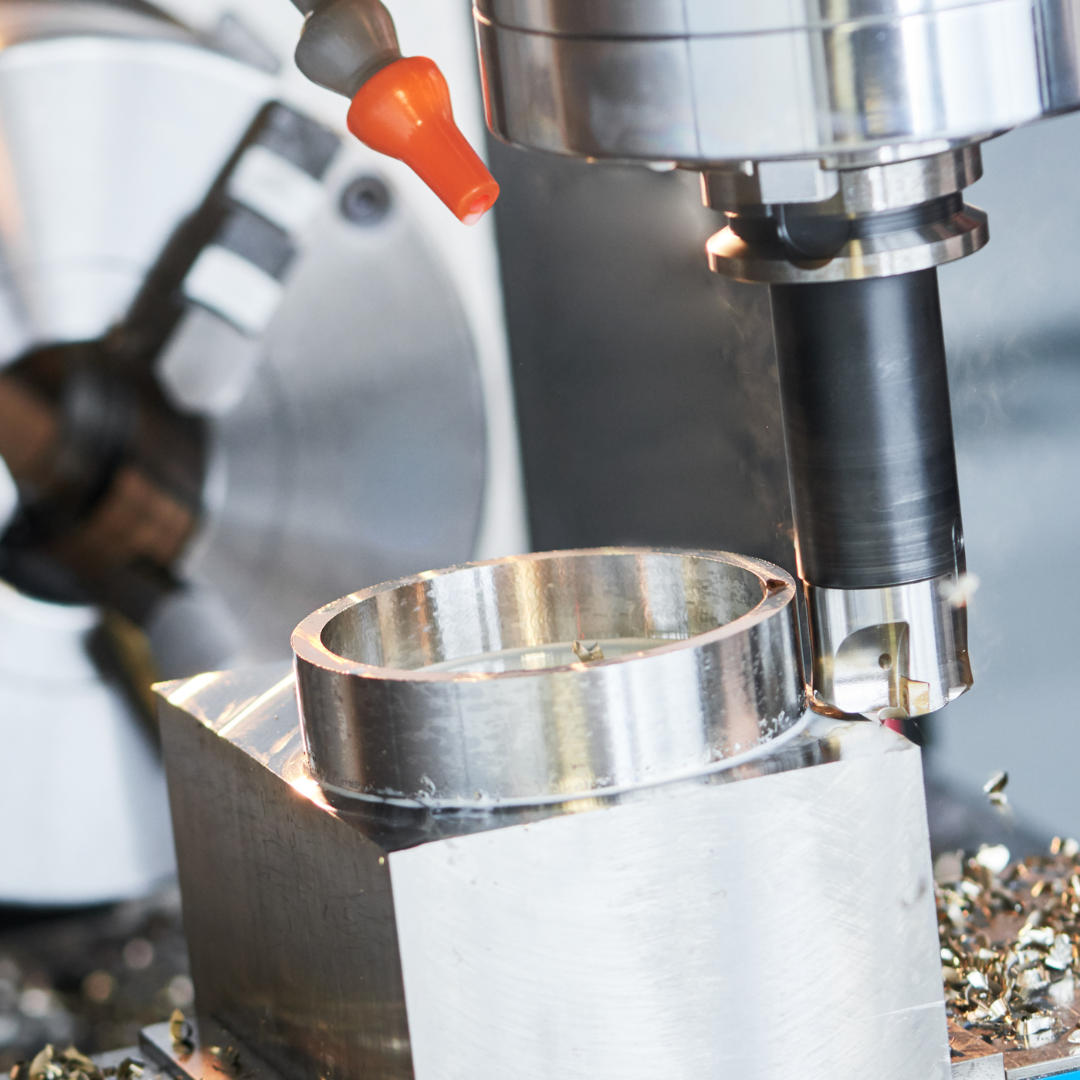 Industrial precision CNC metal machining - vertical cutting mill
